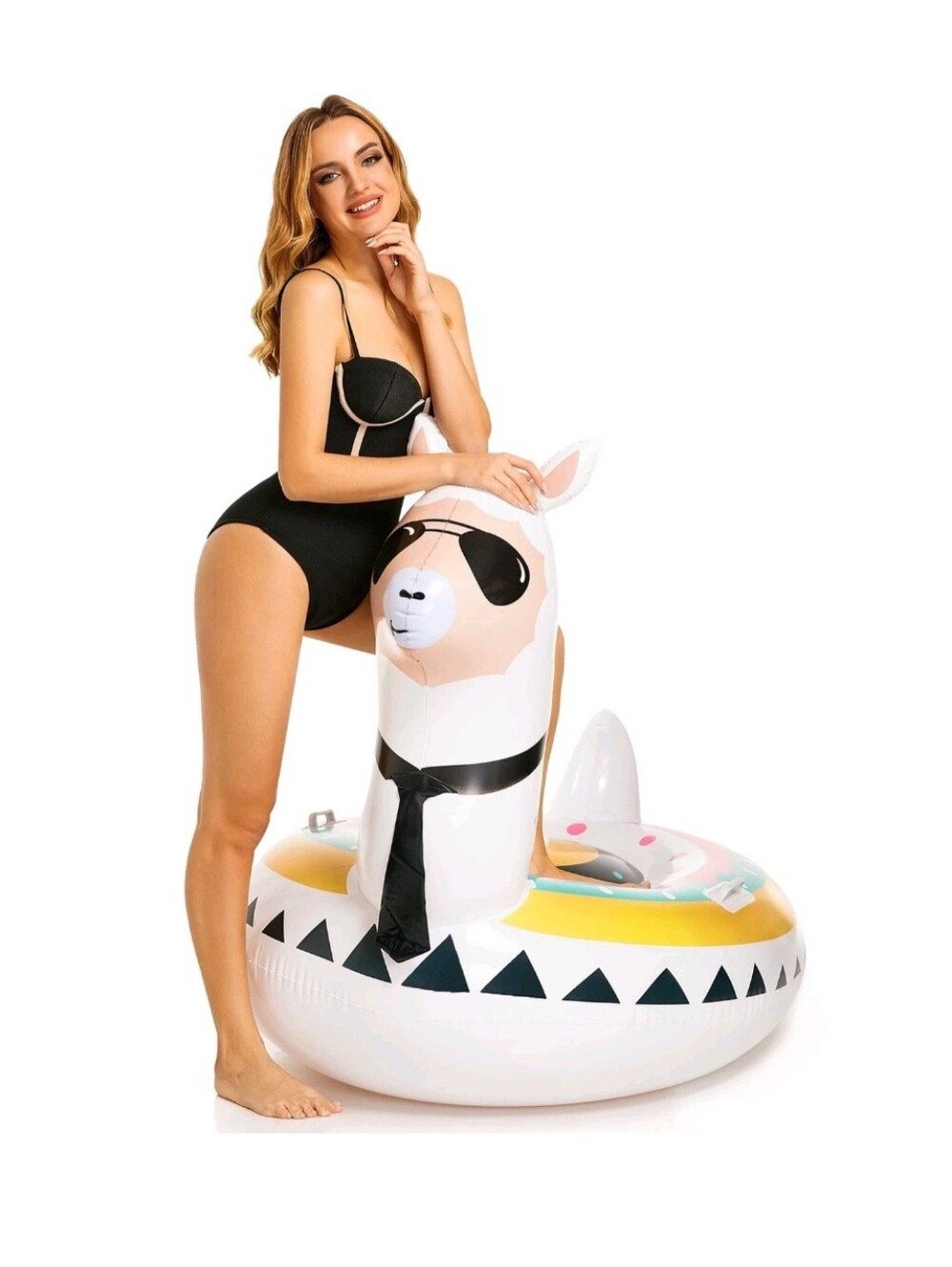Triumpeek Inflatable Fiesta Pool Float, Novelty Fun Water Inflatable Ride-On ...